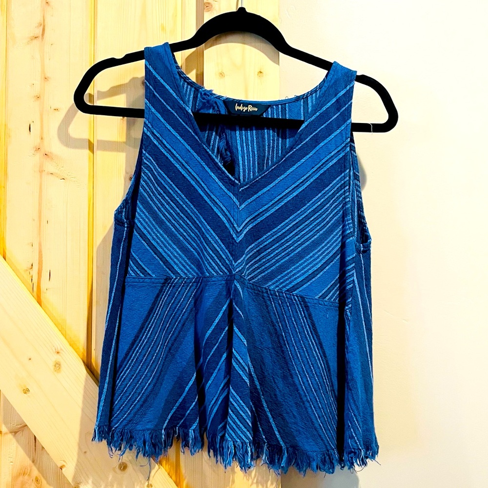 Boho Open Back Flowy Tank